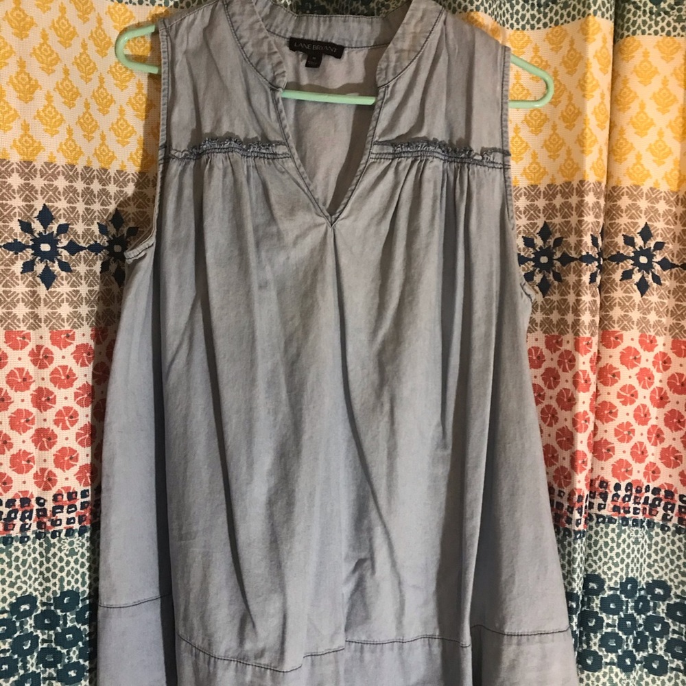 Lane Bryant Sleeveless Jean Top